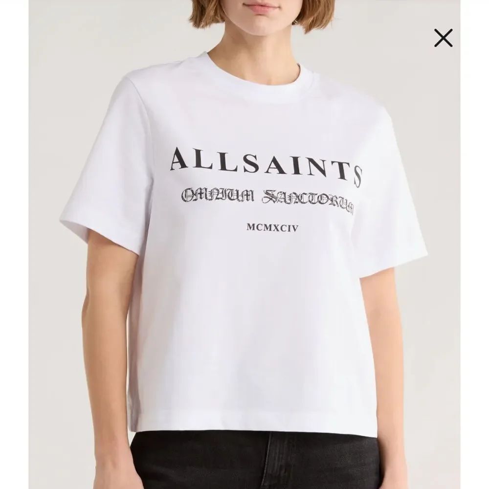 NWT AllSaints Lisa Omnium Cotton Graphic T-Shirt